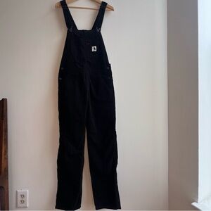 Carhartt WIP Black Corduroy Women's Overalls